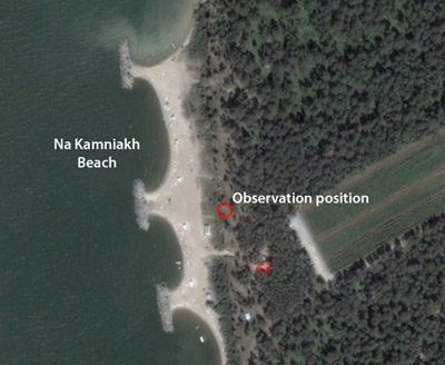 Position of observation site