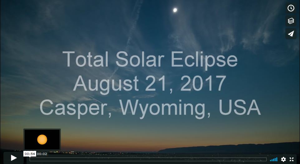 Timelapse Video of Total Solar Eclipse 2017